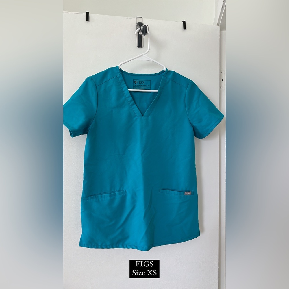FIGS Teal Scrub Top